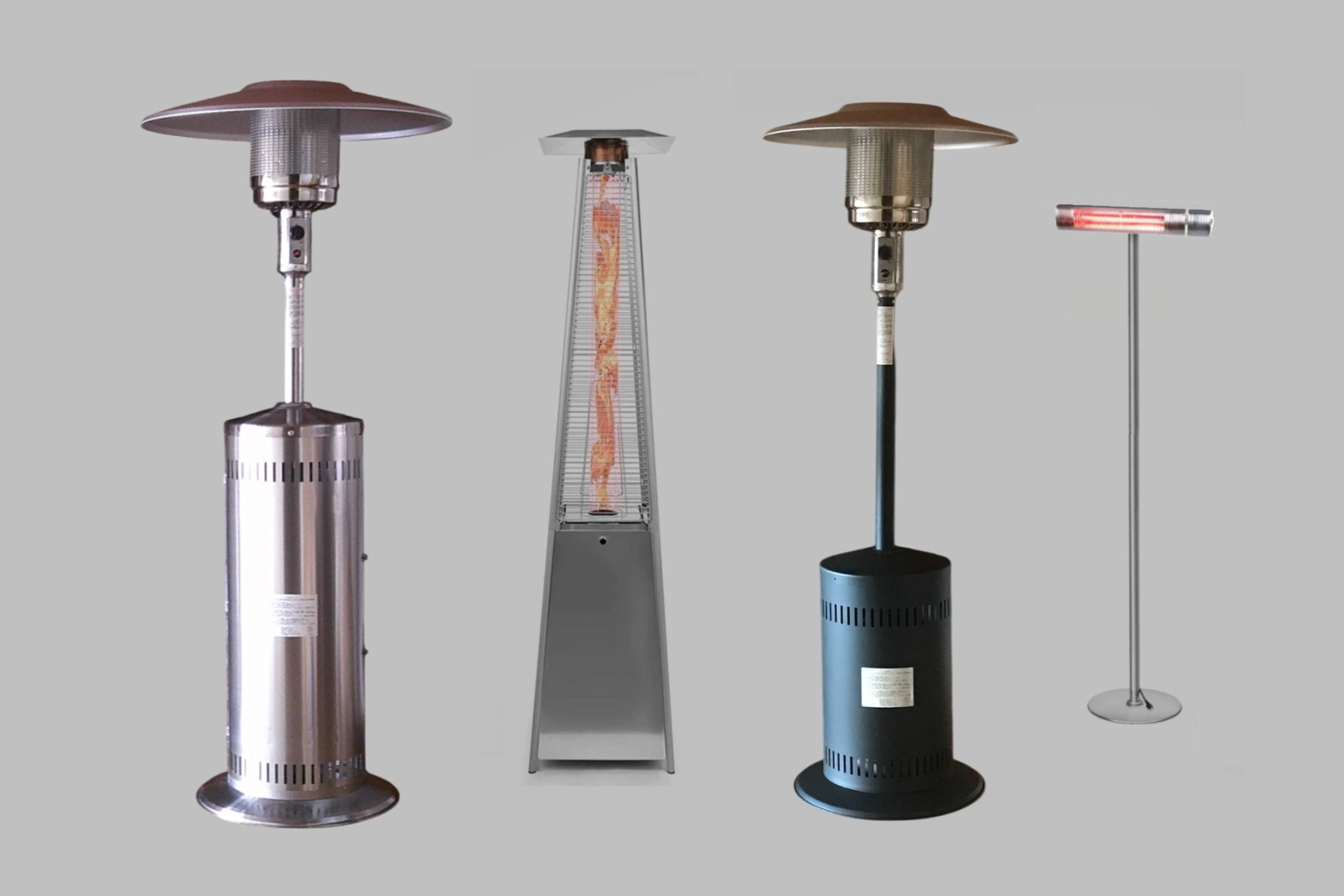 いけだや屋外暖房パラソル式パティオヒーター・パティオトーチかがり火