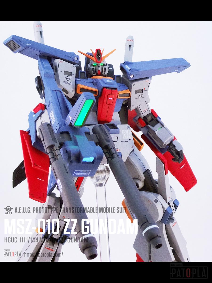 HGUC 1/144 ZZガンダム（Ver.pato_2.0_NA）改修・全塗装 製作完成