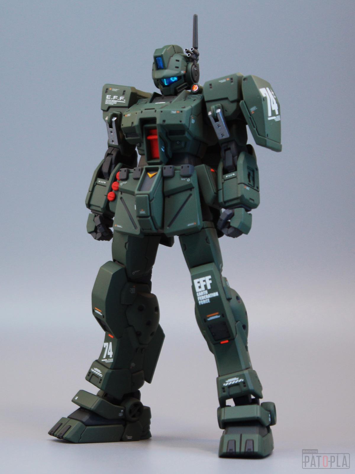HG 1/144 ジム・スパルタン 改修・完成品(頭部・スタイル改修) - ぱとぷら