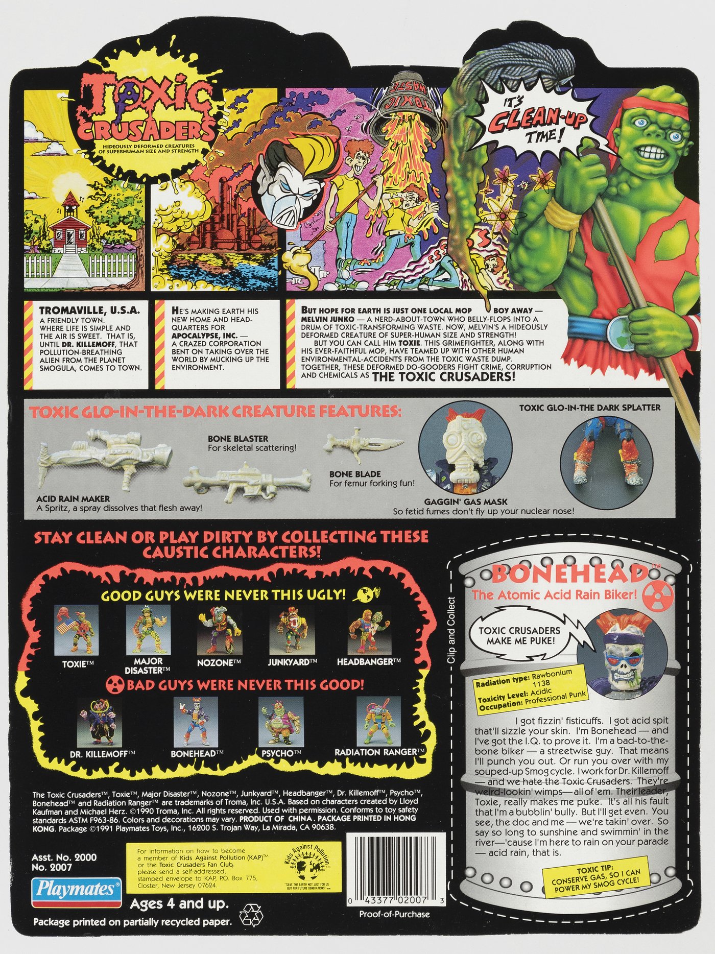 Hake's - TOXIC CRUSADERS SMOGCYCLE FACTORY SEALED IN BOX AND