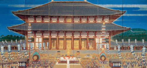 東大寺大仏開眼供養会】開眼供養参列者は以下。 開眼：菩提僊那