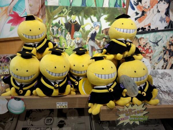 暗殺教室 殺せんせー ぬいぐるみ 2000円（税込）本日、福岡店にも再