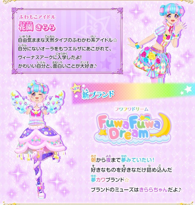 星のツバサシリーズに登場する新アイドル、花園きららちゃんを紹介