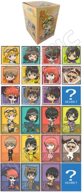 銀魂』から、1パックに缶バッジ1個とイラストシート1枚が入った「銀