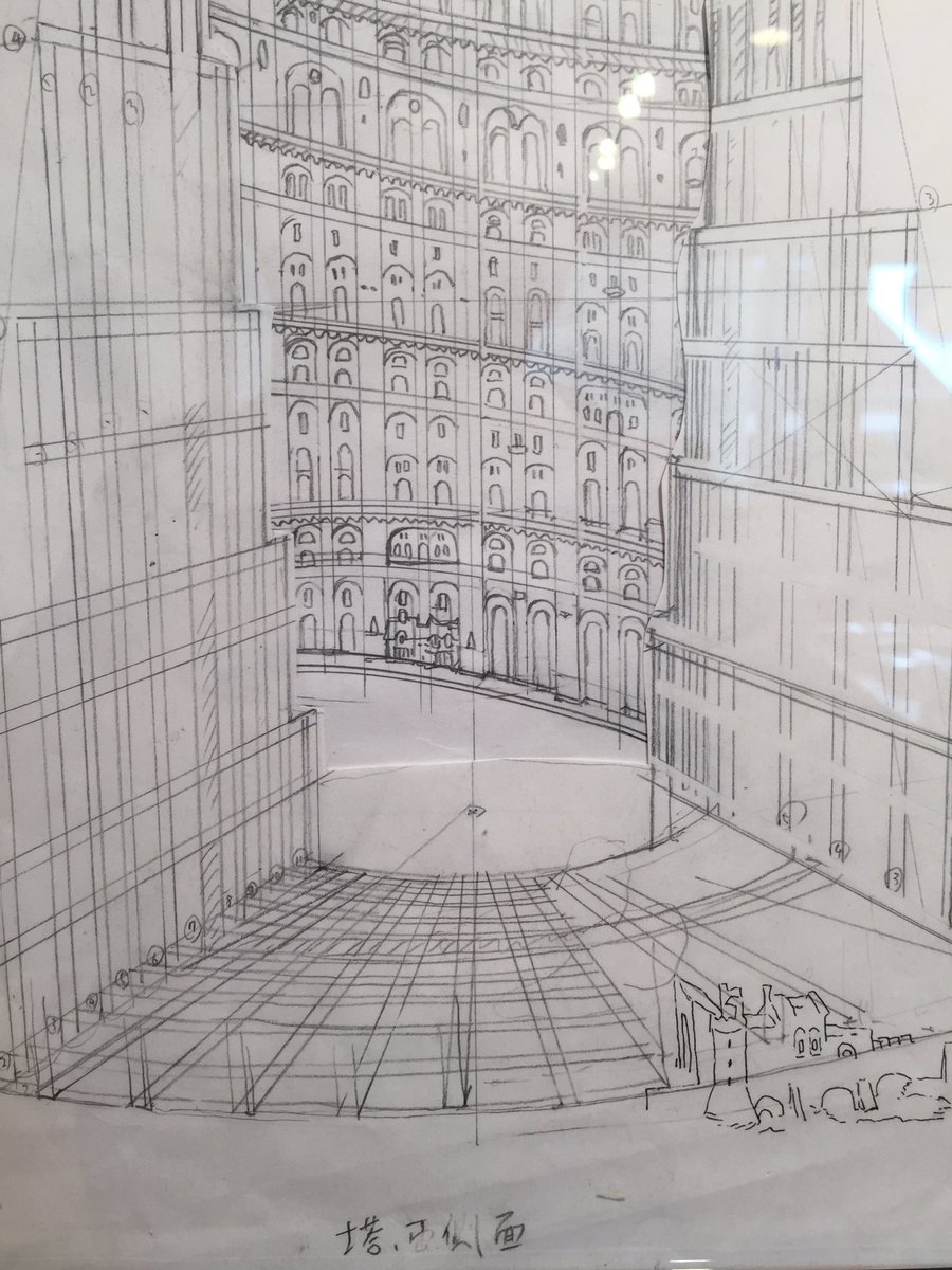 バベルの塔『INSIDE BABEL』展示、大友克洋x河村康輔、大友さんの下絵