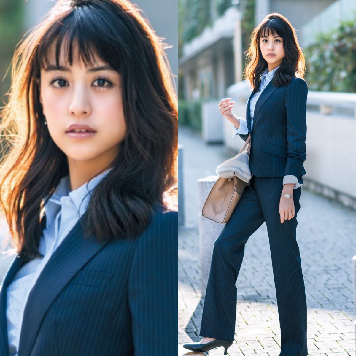 山本美月さん着用のスーツは