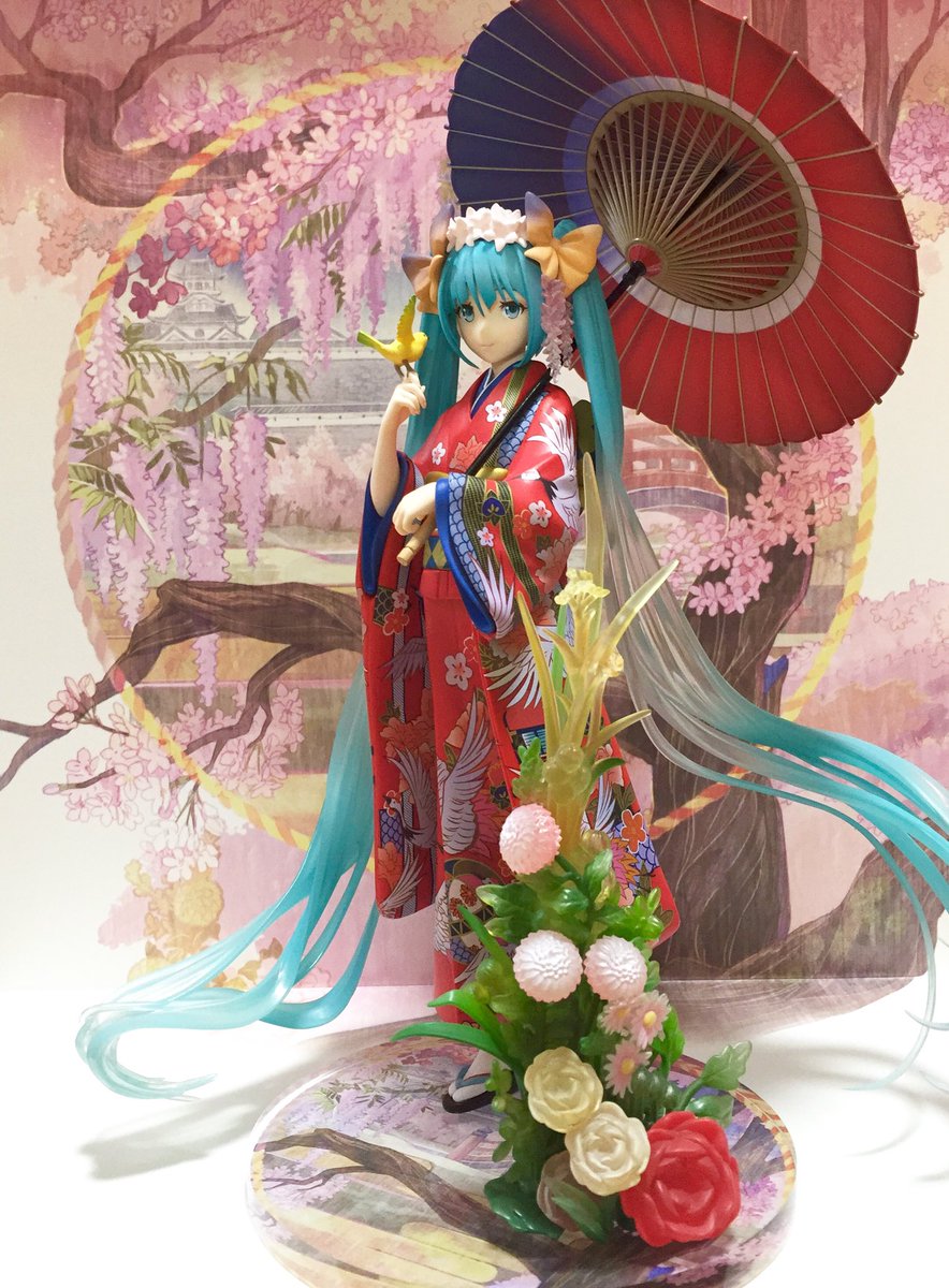 元絵を担当した「初音ミク〜花色衣〜」のフィギュアが届きました