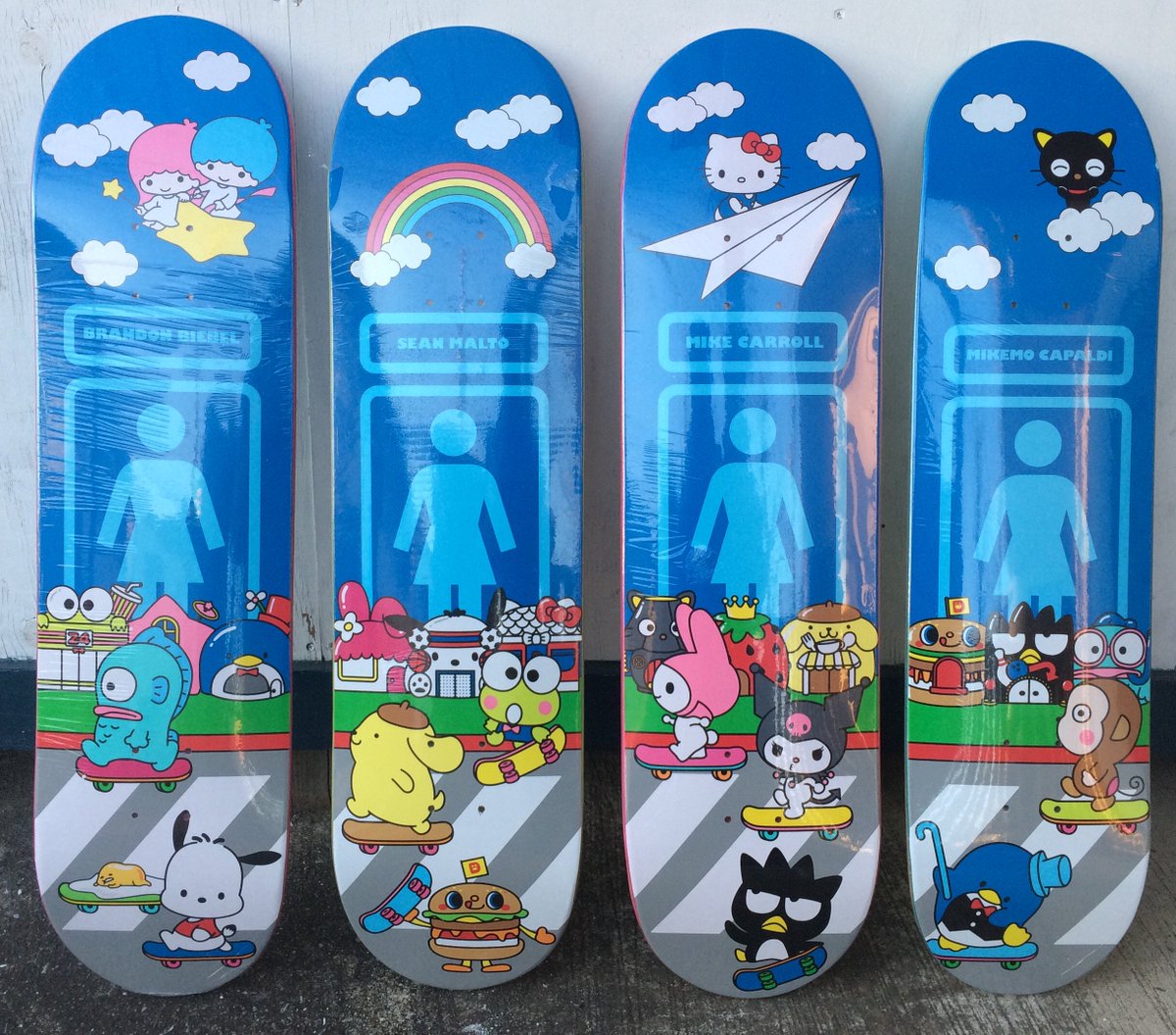 GIRL(ガール）とサンリオのコラボデッキが入荷しました。 ＃スケボー