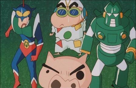 アクション仮面『このバカ豚っ』 カンタムロボ『脳みそあるのか