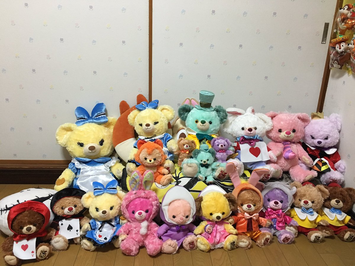 ユニベアのアリスシリーズの子たち全員集合するもみんなあっちこっち見