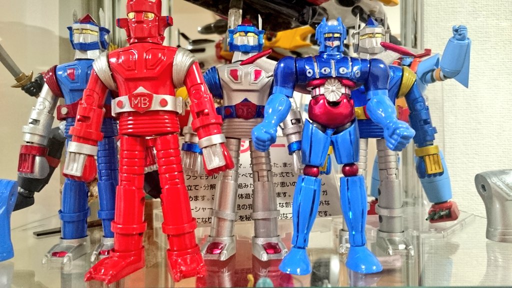 アオシマ ミニ合体1号ロボット マッハバロンを複製して艶々ピカピカ
