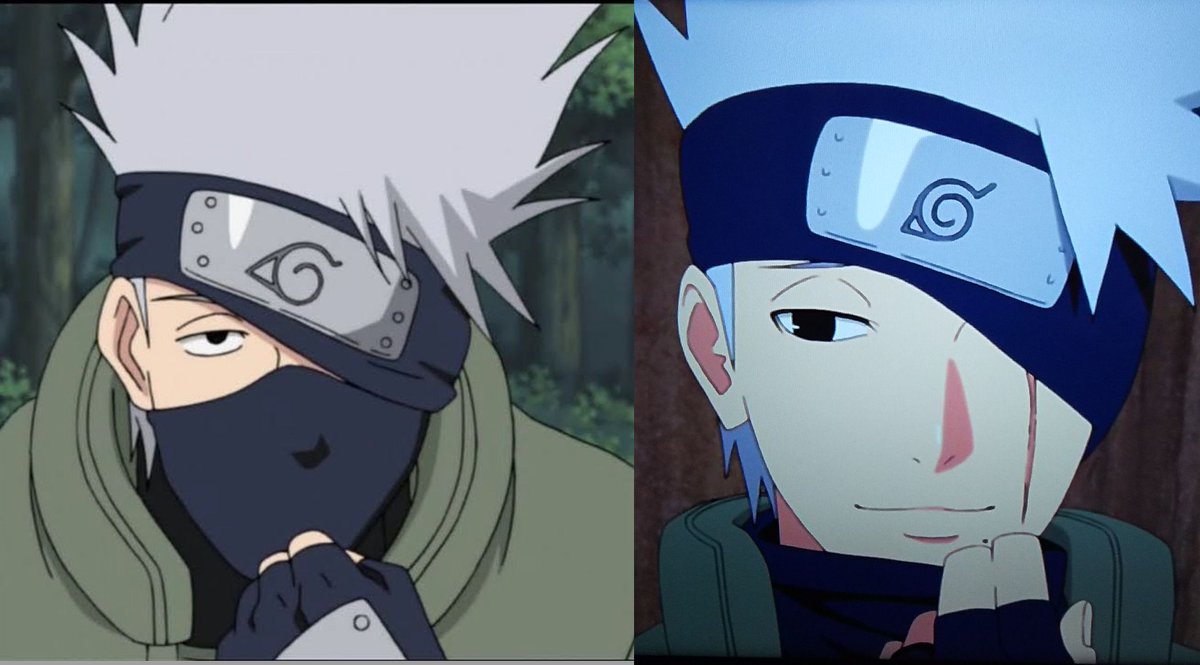 昨日のNARUTO疾風伝で カカシ先生の素顔が見れた！ カカシ先生の画像