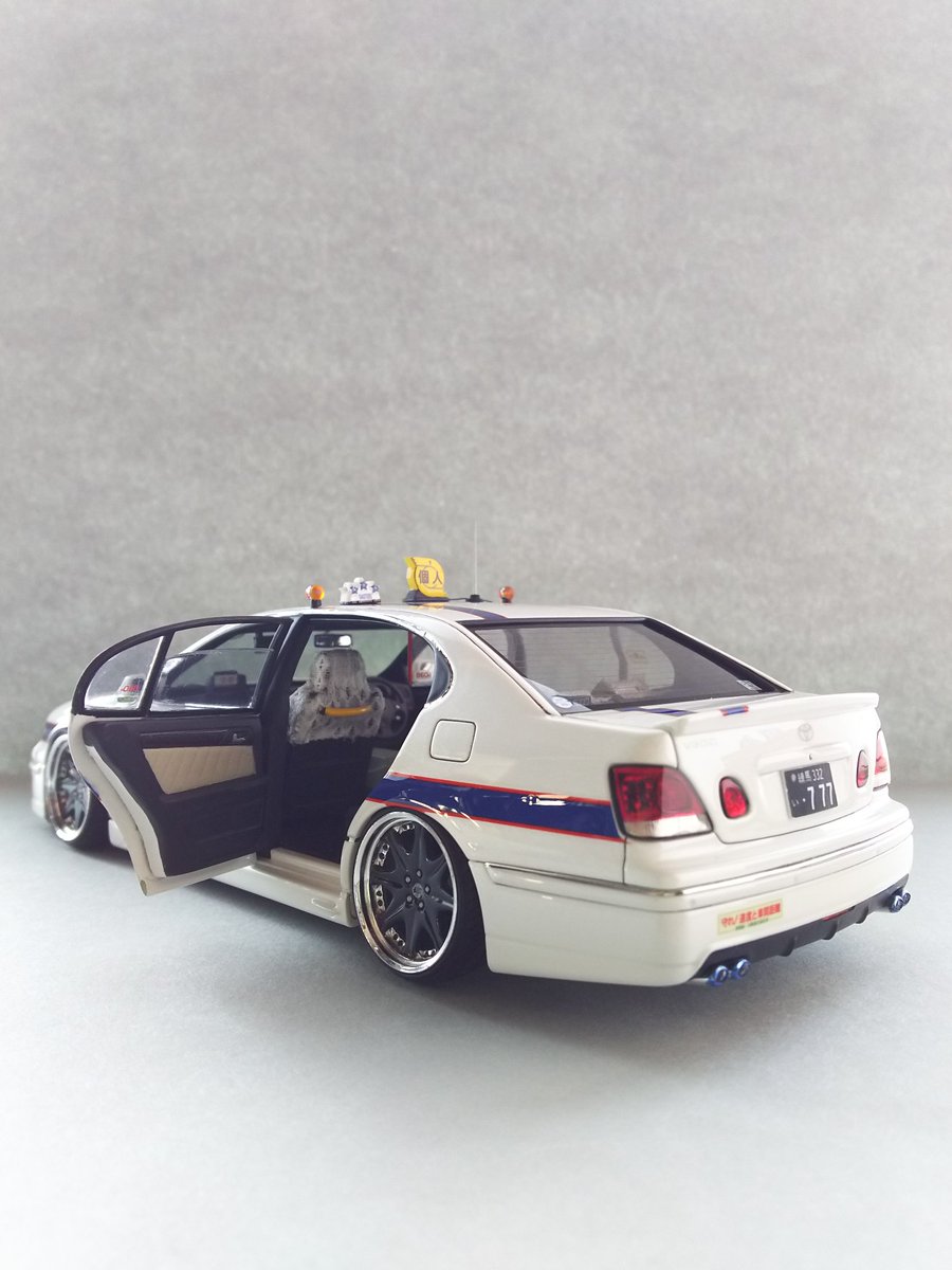 アオシマ 16アリスト個人タクシー K.BREAK仕様完成(^o^) Rドア開閉