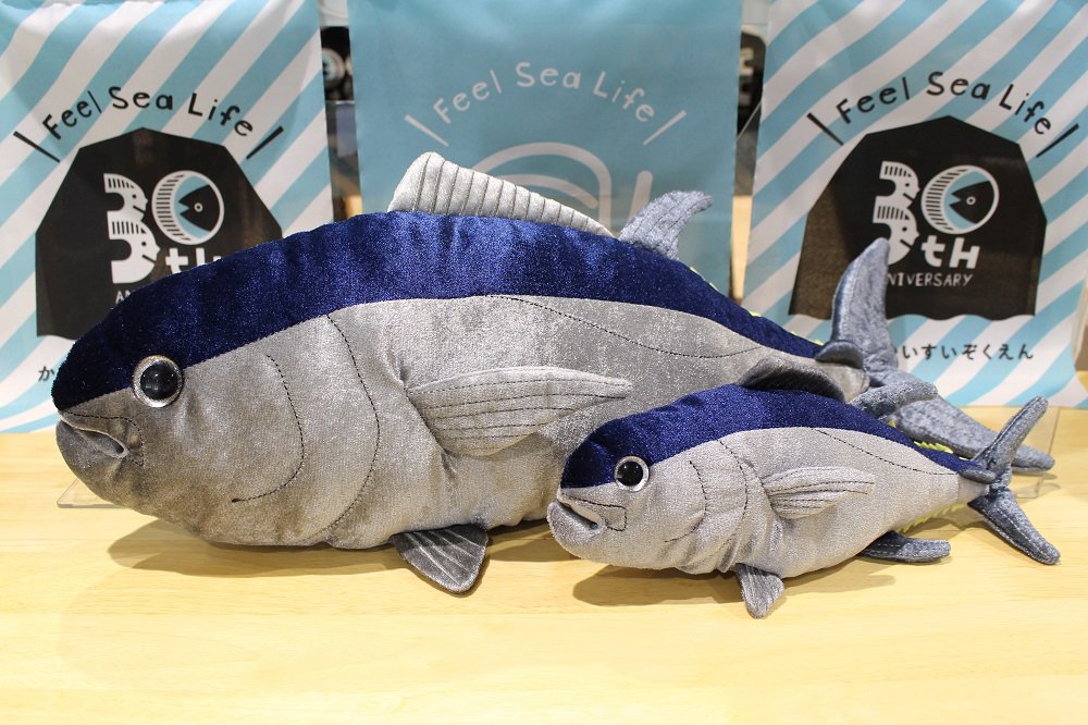 30周年限定デザインのマグロのぬいぐるみが、ついに発売！ 艶やかな