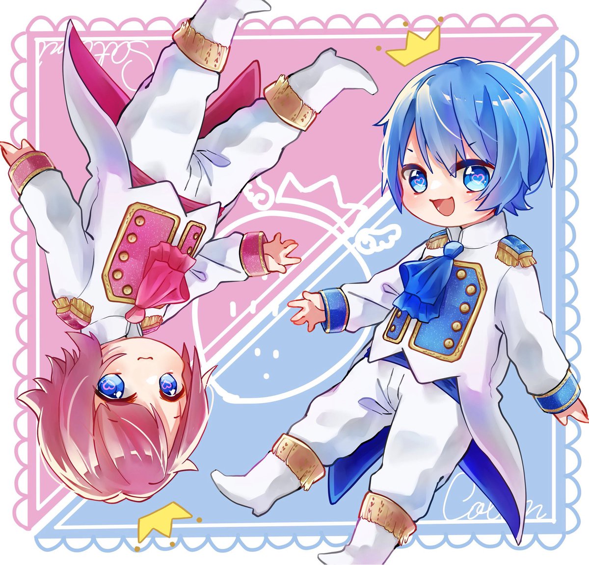 さところ王子様衣装～💗💙 #すとぷりギャラリー #さとみくん #ころんくん