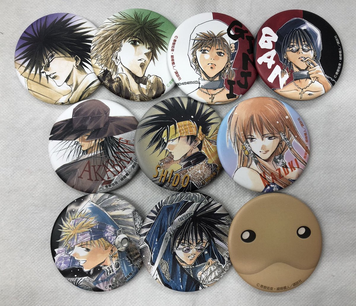 GetBackers】天野銀次 推しちゃれ 特典 缶バッジ ゲットバッカーズ