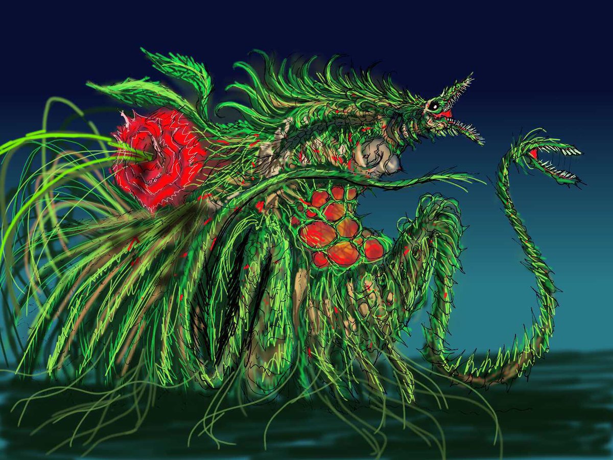 植獣形態ビオランテに少し花獣形態の面影を足してエリカの肉片を