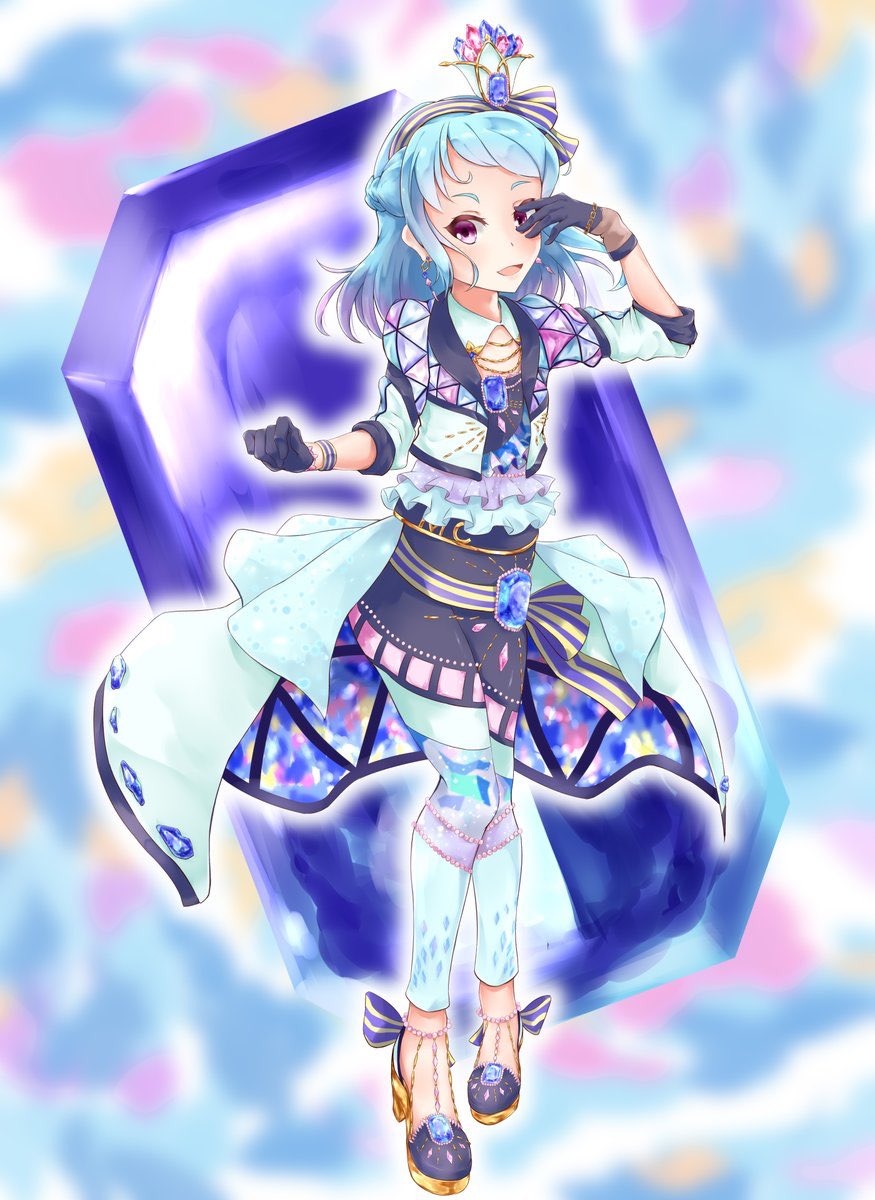 ジュエリングドレスを一度は描いておきたかった #aikatsufriends #アイ