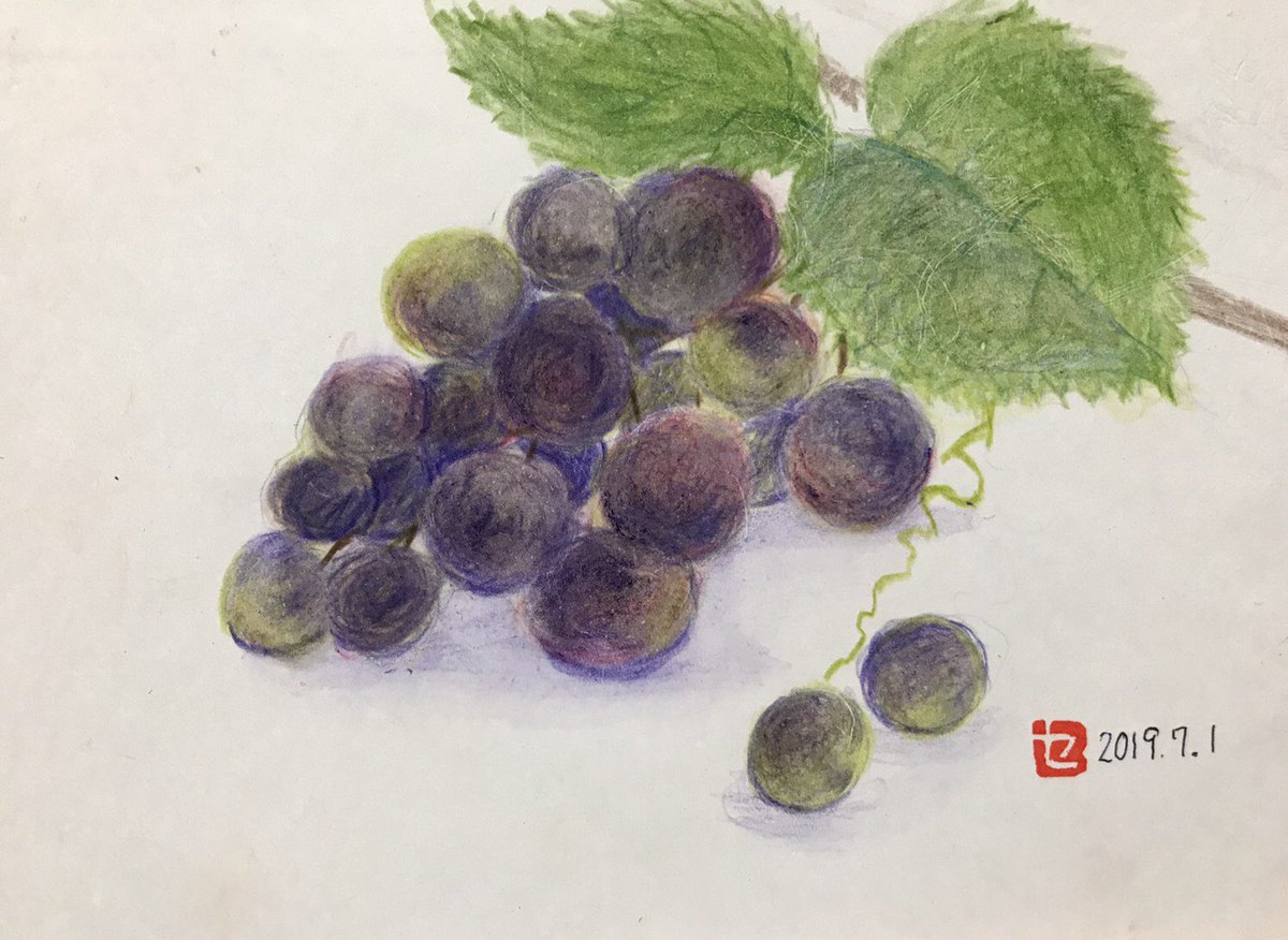 いつもあたたかい応援ありがとうございます。水彩色鉛筆画が2枚