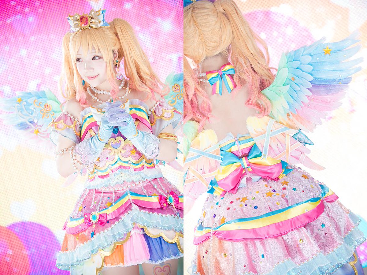 コスプレ】 《アイカツスターズ！》 ＊レインボーエトワールコーデ