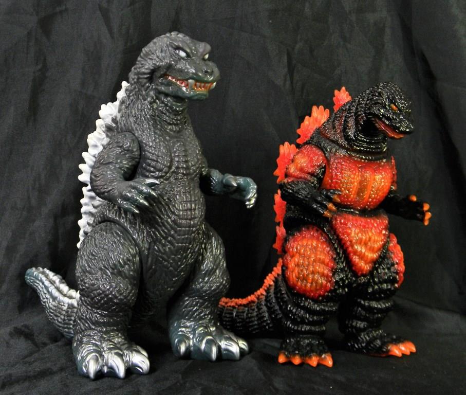 M1号のGMKゴジラ・グレーver.のレトロ調ソフビです。品田冬樹さん