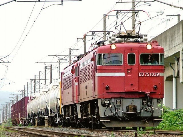 まだED75-1039の画像は続く♪ JR貨物作成のナンバープレート