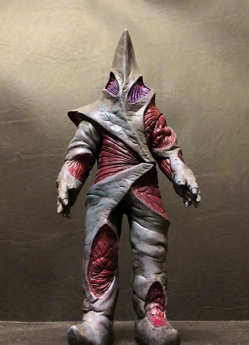 悪質宇宙人レギュラン星人。96年当時のウルトラ怪獣ソフビをリペイント