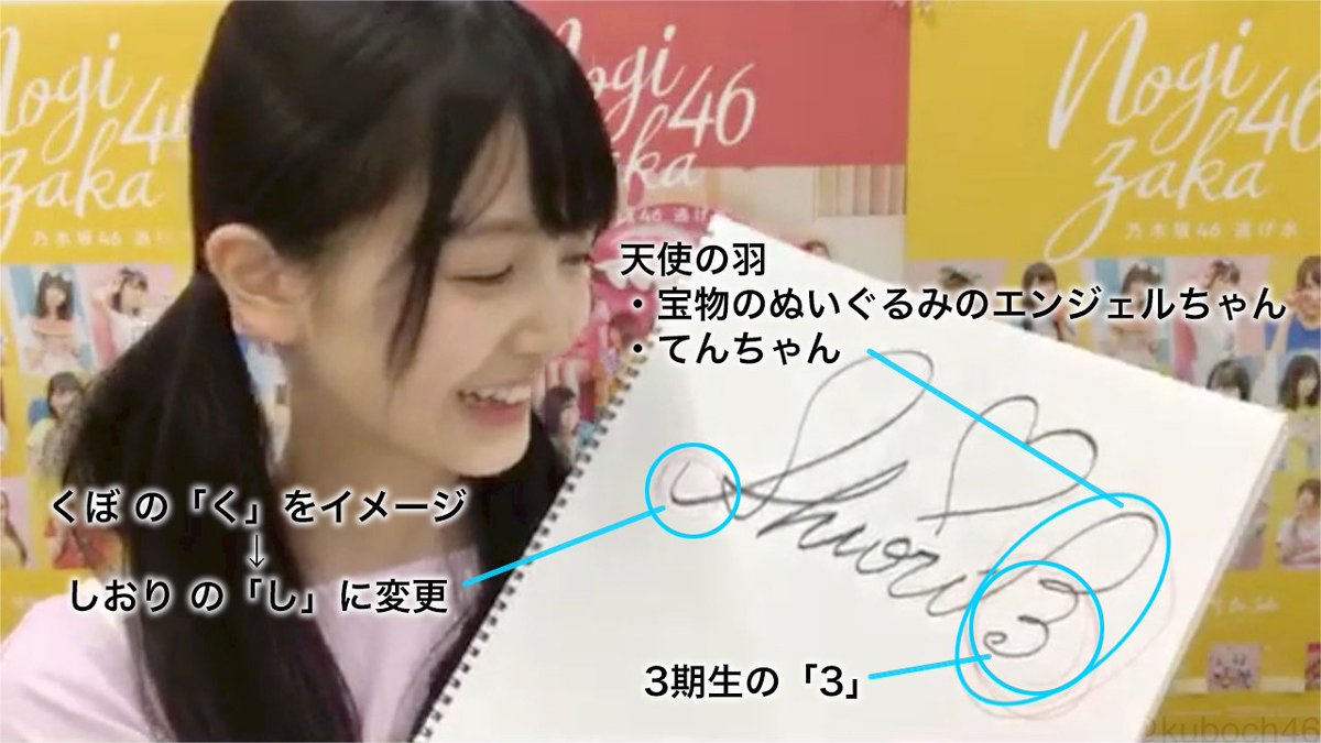 久保ちゃんのサインの意味をまとめました。 #久保史緒里