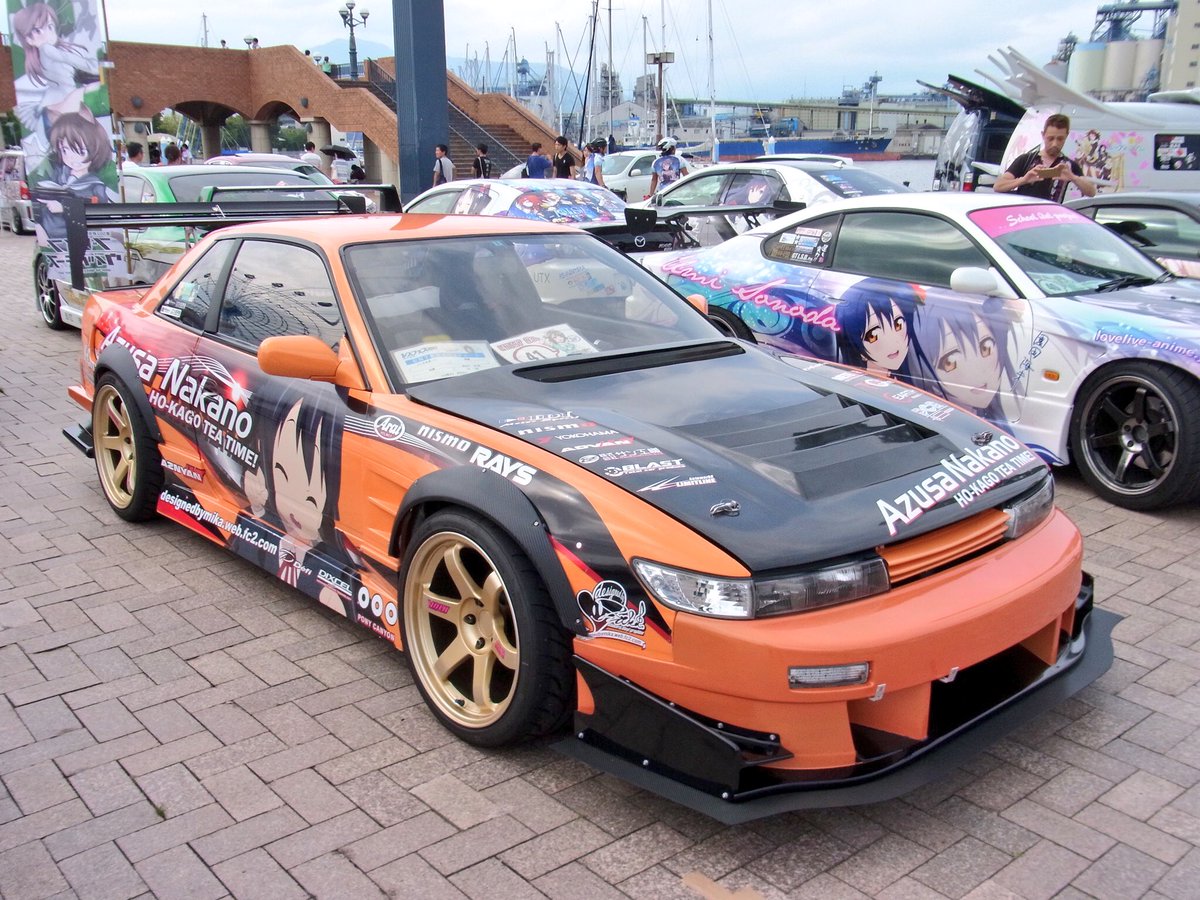 シルビア あずにゃん、ここにもいました！ 正面、レーシング。 側面