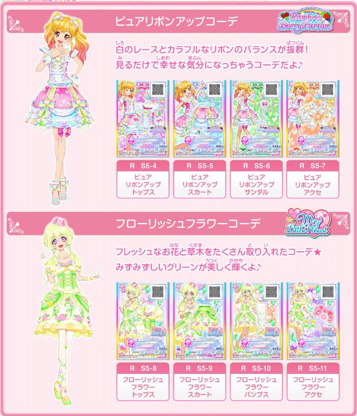 星のツバサ5弾⭐️情報】 5弾に登場するレアコーデを公開したよ