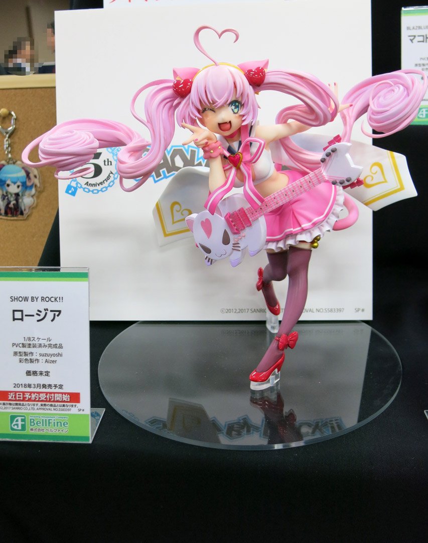 11月開催の宮沢模型様の秋の展示会にて 『SHOW BY ROCK!!』より1/8