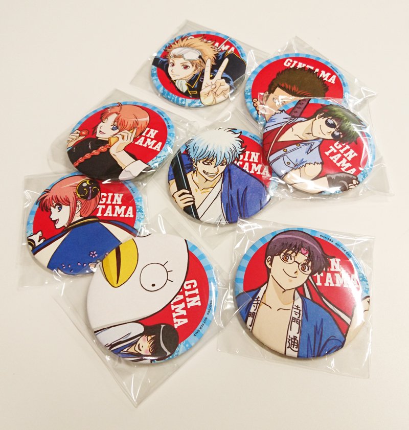 銀魂 アニプレックス Blu-ray 購入特典 缶バッジ アクリルスタンド