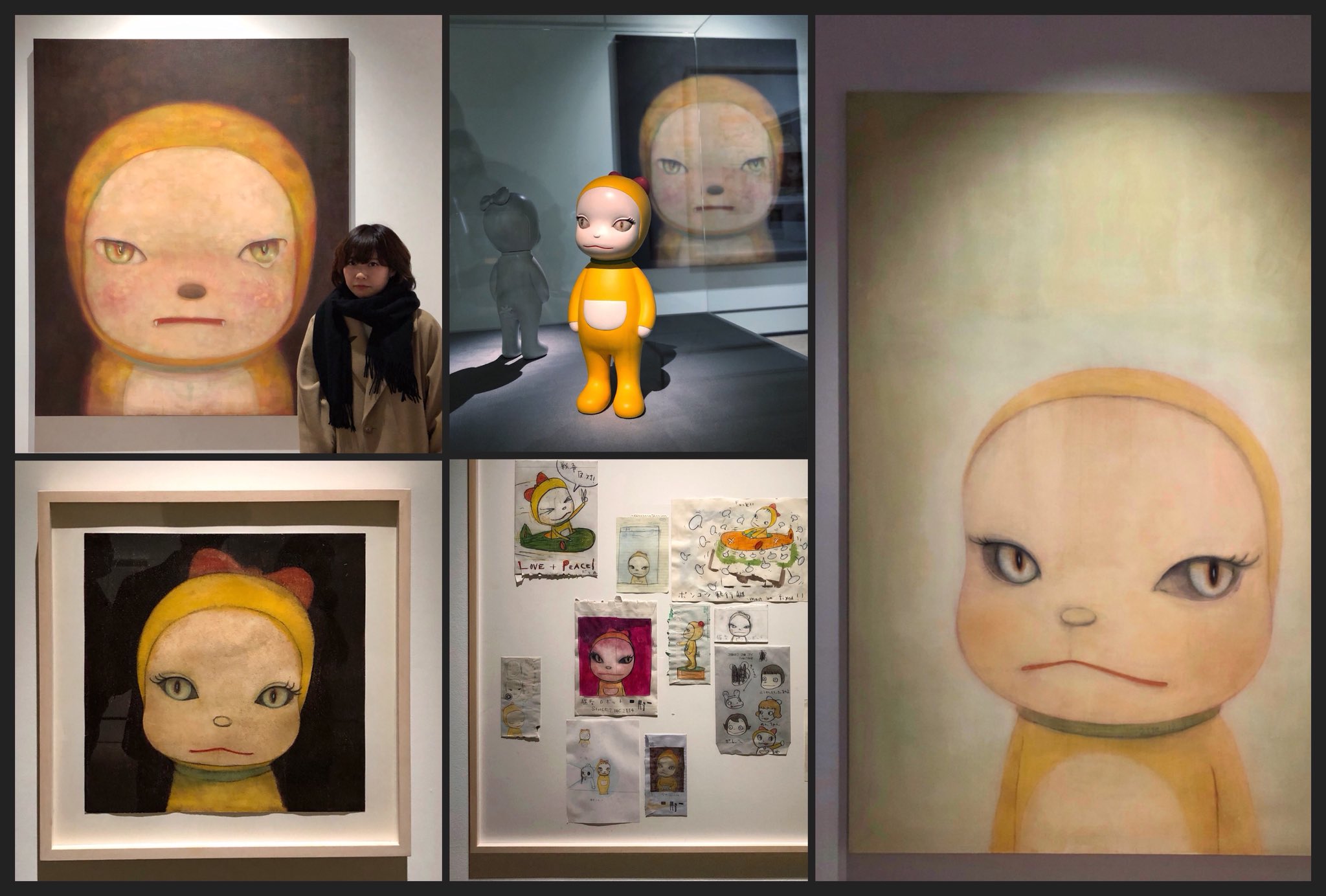 ◇奈良美智 ドラえもん展 ポスター ジャイアンにリボンをとられた