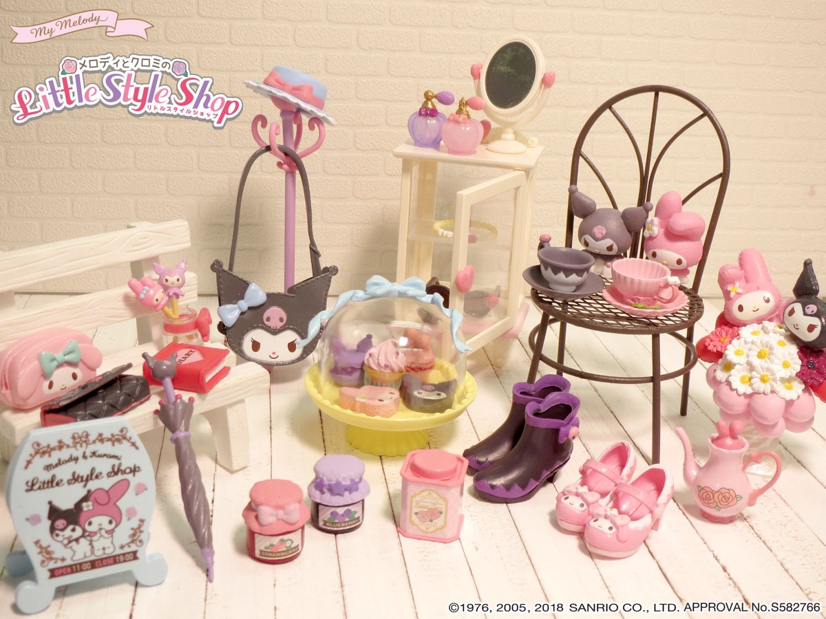 1月22日発売予定【MY MELODY メロディとクロミのLittle Style Shop