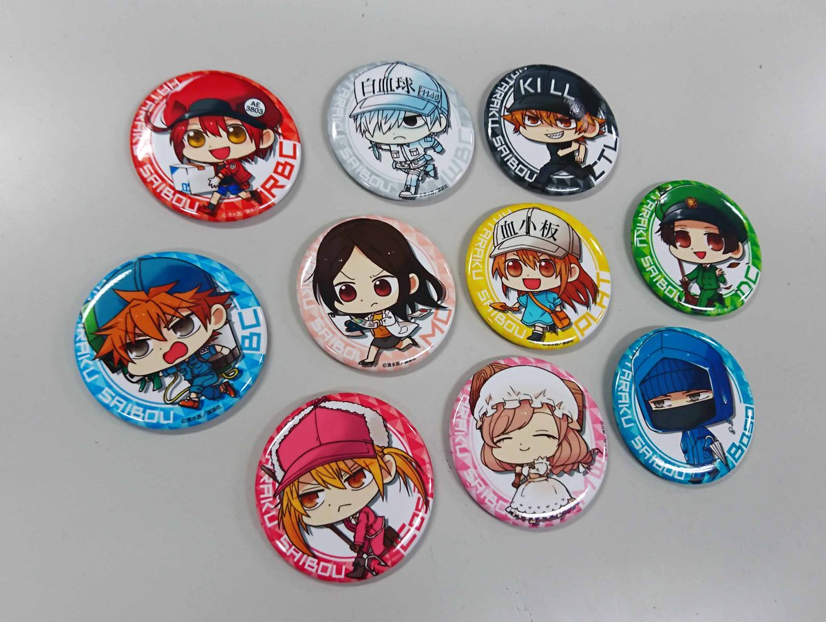 グッズ】かぷこれ（アクリルキーホルダー）と缶バッジコレクションの