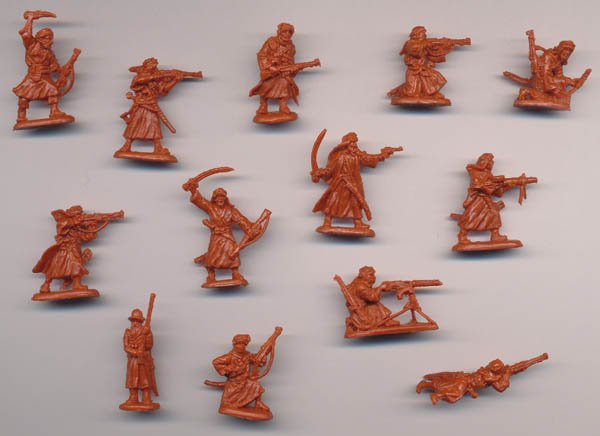 写真はストレッツ社の1/72アラブ反乱兵フィギュアの箱絵だが、映画