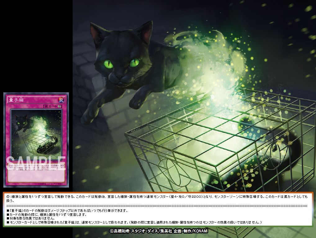 遊戯王OCG 量子猫 プレイマット 遊戯王 量子猫 プレイマット 量子猫