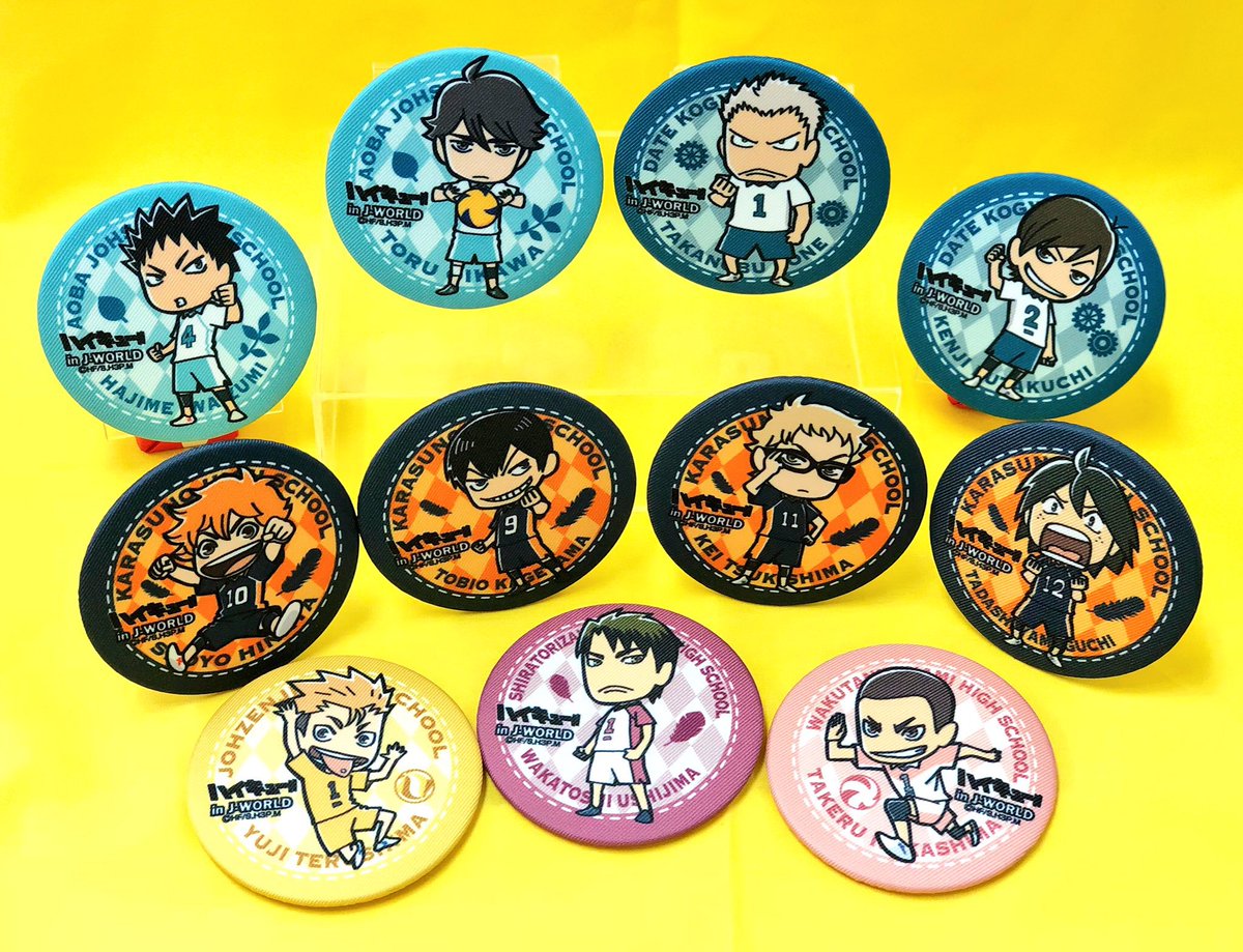 ハイキュー J-World TOKYO 宮城フェス ホログラム缶バッジ 月島