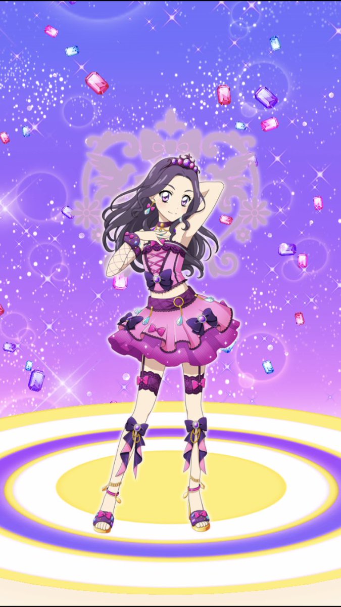 アイカツカード シルキーラブデビルコーデ 大地のの 白樺リサ アイカツ