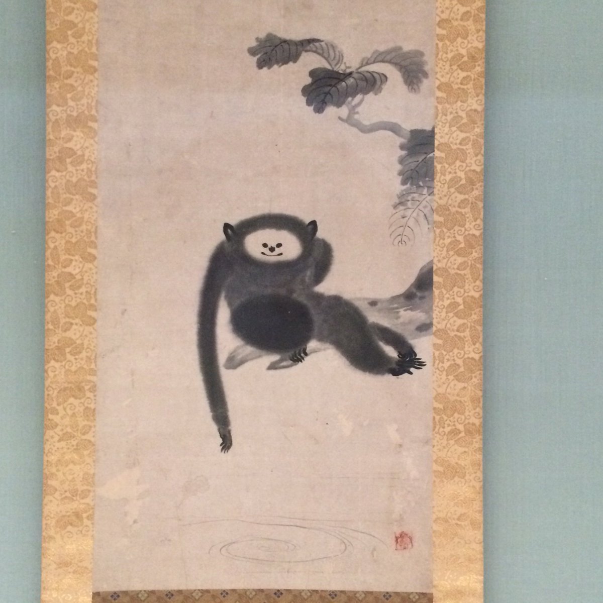 東博で展示していた狩野山雪『猿猴図』😊江戸時代の作品です。日本には