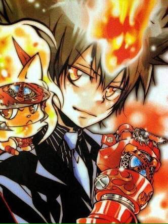 リボーンのツナのギャグとシリアス顔。一番好きな、ギャグ顔にして苦