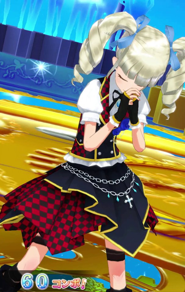 アイカツミュージアムのブロックチェックコーデと その色違いのブルー