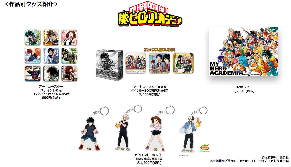 ジャンプ展 VOL.3 『僕のヒーローアカデミア』グッズをまとめて紹介