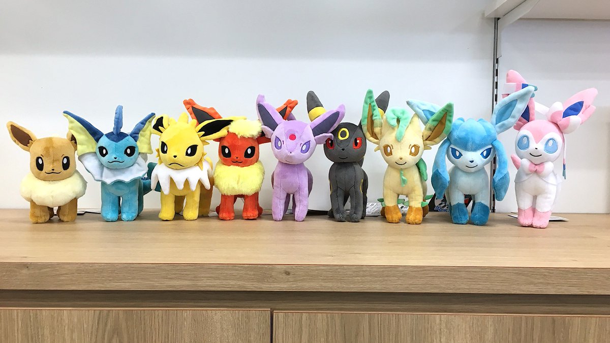 📢イーブイたちのぬいぐるみ発売中！ ポケモンセンターやポケモン