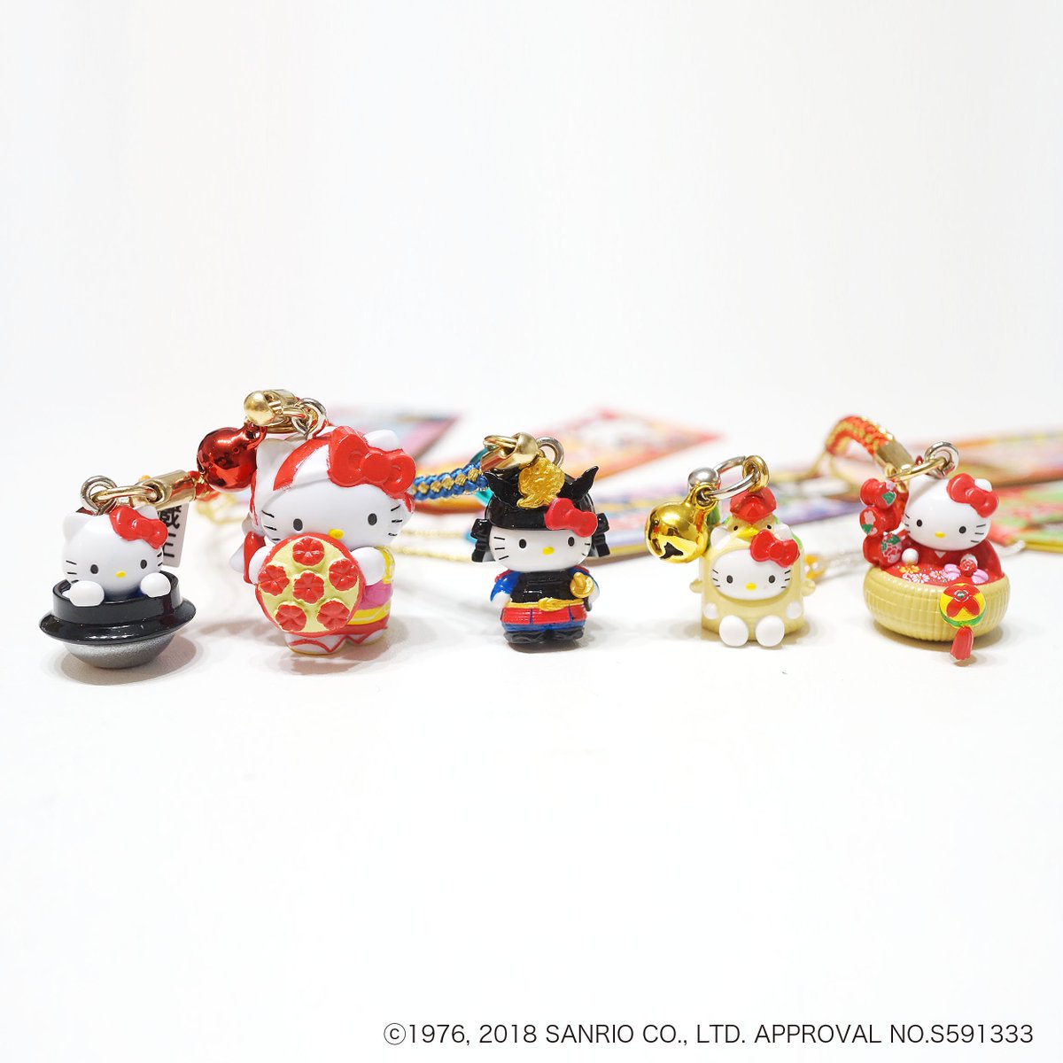 ⭐山形限定⭐ 笹野一刀彫直江兼続花笠蔵王全国のご当地キティちゃんを