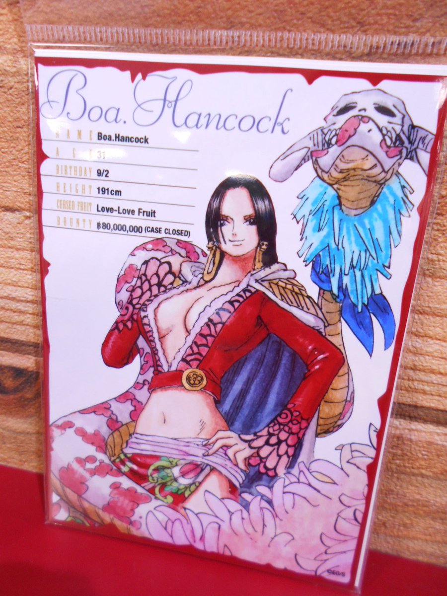 再入荷】原画商品 『ONE PIECE』ボア・ハンコック ブロマイド3枚セット