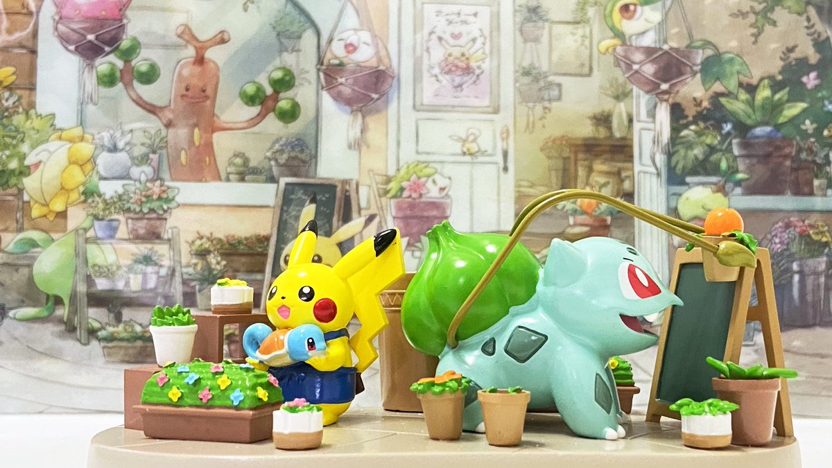 Pokémon Grassy Gardening】 一輪挿しフィギュア開封しました