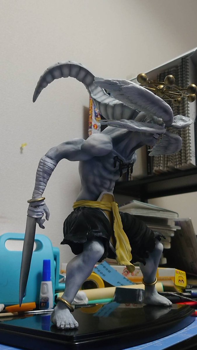 従兄が作った呪術廻戦の摩虎羅です フィギュアを作り始めて3ヶ月でこの