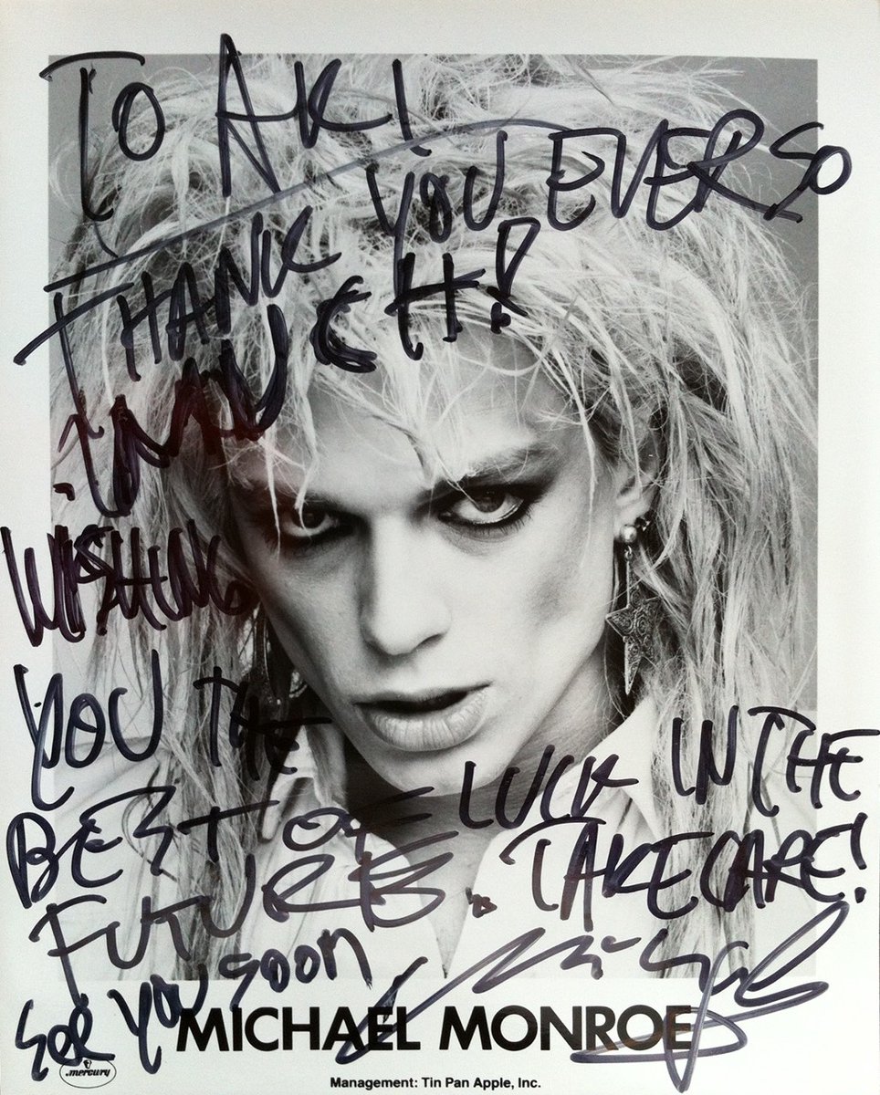 MICHAEL MONROE（1990）】 今から31年前、#マイケル・モンロー の来日