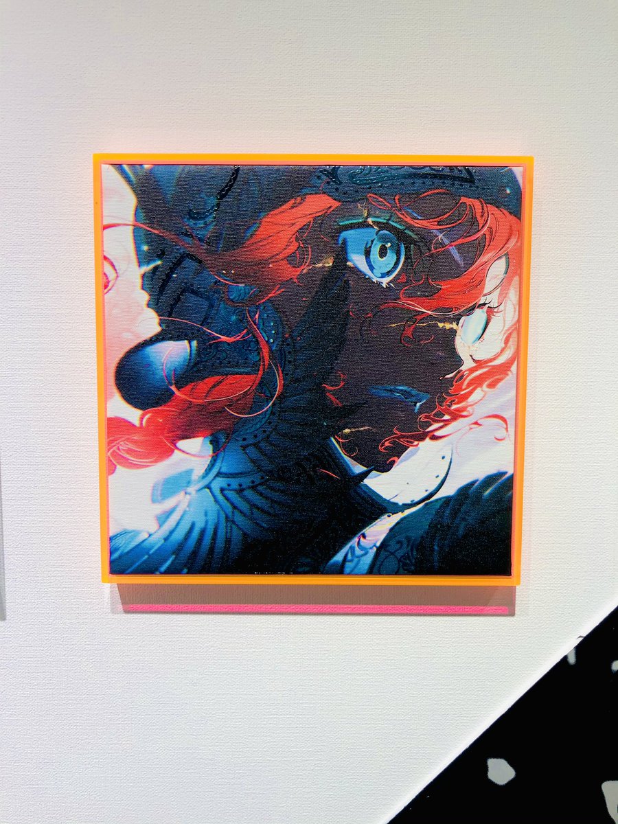 個展作品紹介】 「EGO - FLOW」「EGO - SCAR」 300x300mm 仕様